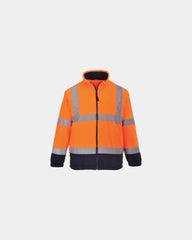 Promotional HiVis bicolore fleece jacket - Orange