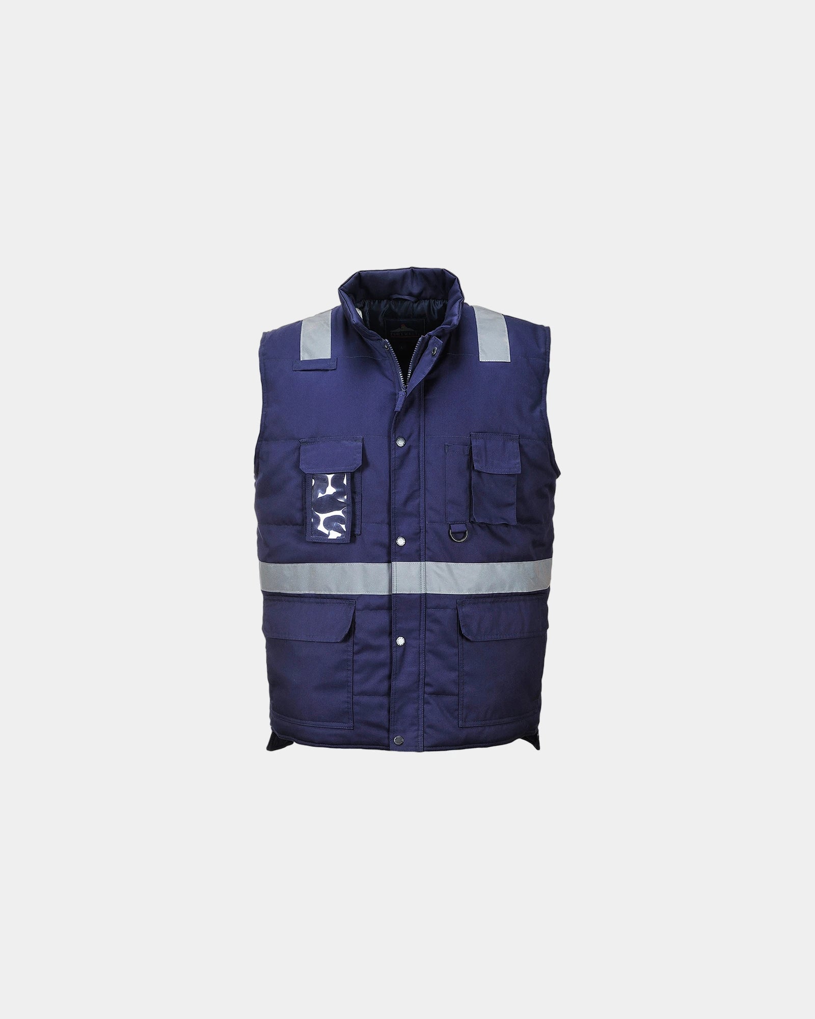 Promotional Iona bodywarmer with multifunctional pockets - Navy