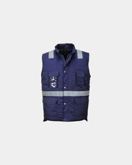 Promotional Iona bodywarmer with multifunctional pockets - Navy