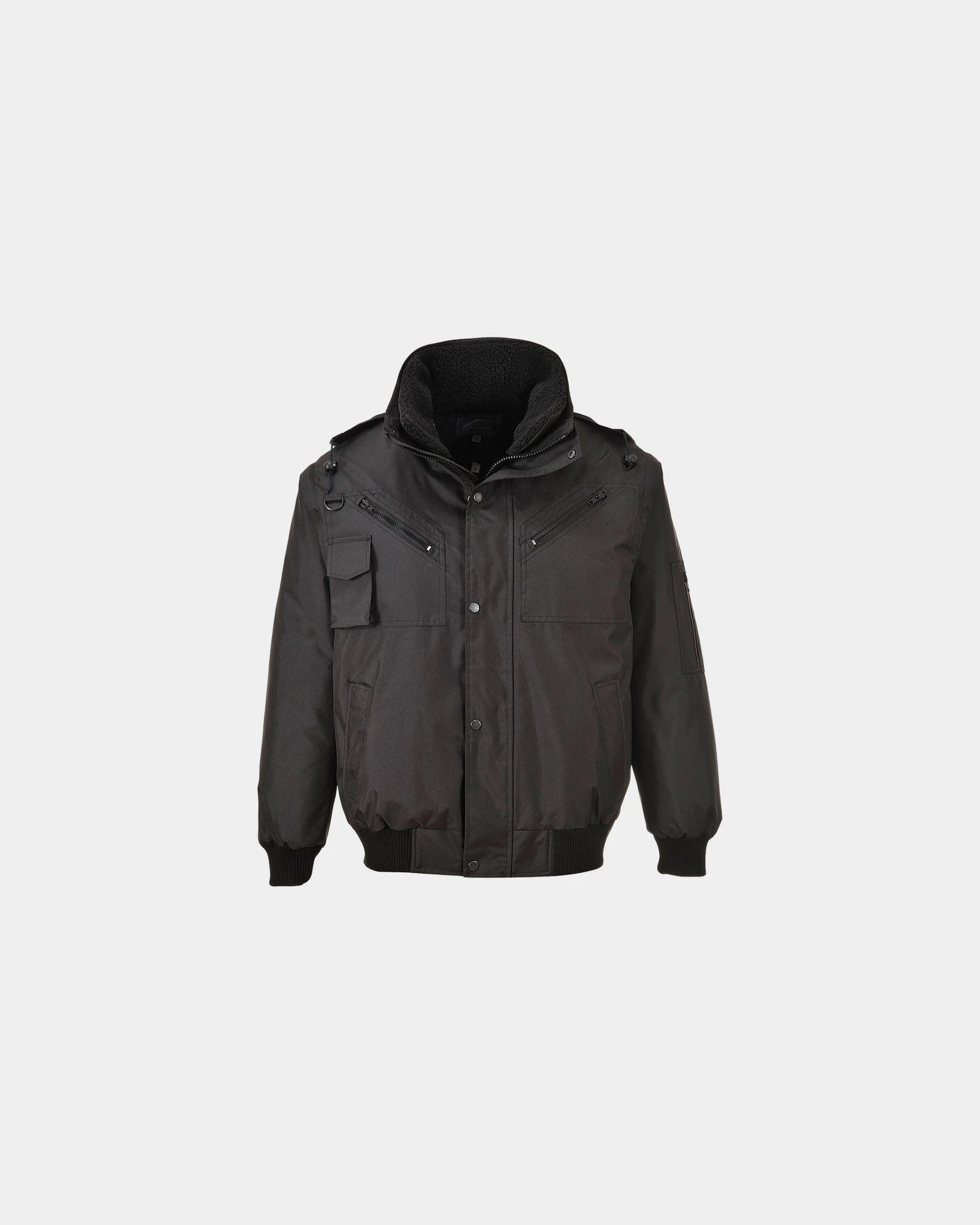 Promotional versatile 3-in-1 jacket - Black-Sky Blue