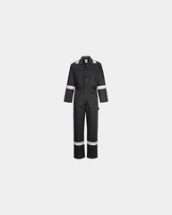 Promotional safety coverall for enhanced visibility - Black-Sky Blue
