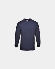 Promotional flame-resistant long sleeve T-shirt - Navy