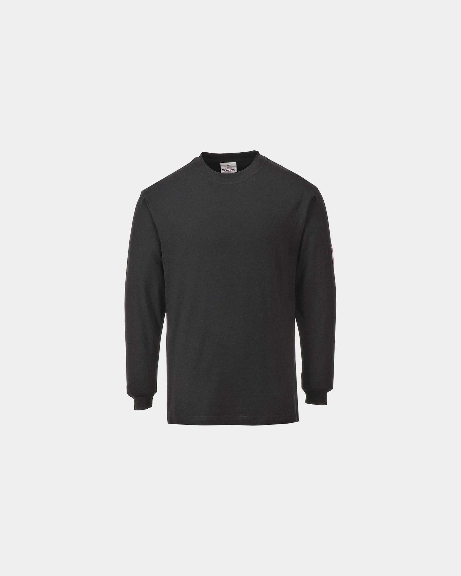 Promotional flame-resistant long sleeve T-shirt - Black-Sky Blue