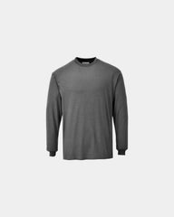 Promotional flame-resistant long sleeve T-shirt - Grey