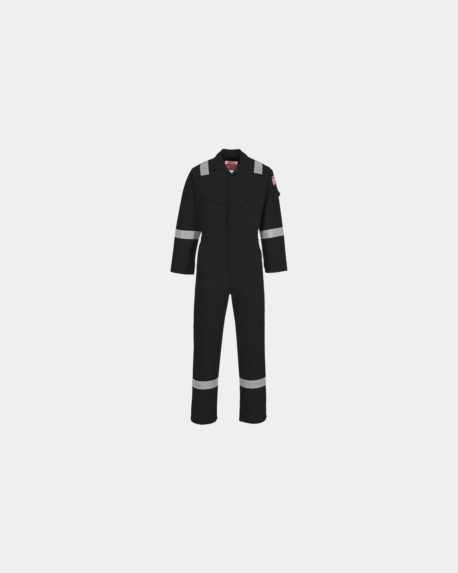 Promotional lightweight antistatic coverall - Black-Sky Blue
