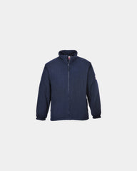 Promotional antistatic flame-retardant fleece jacket - Navy