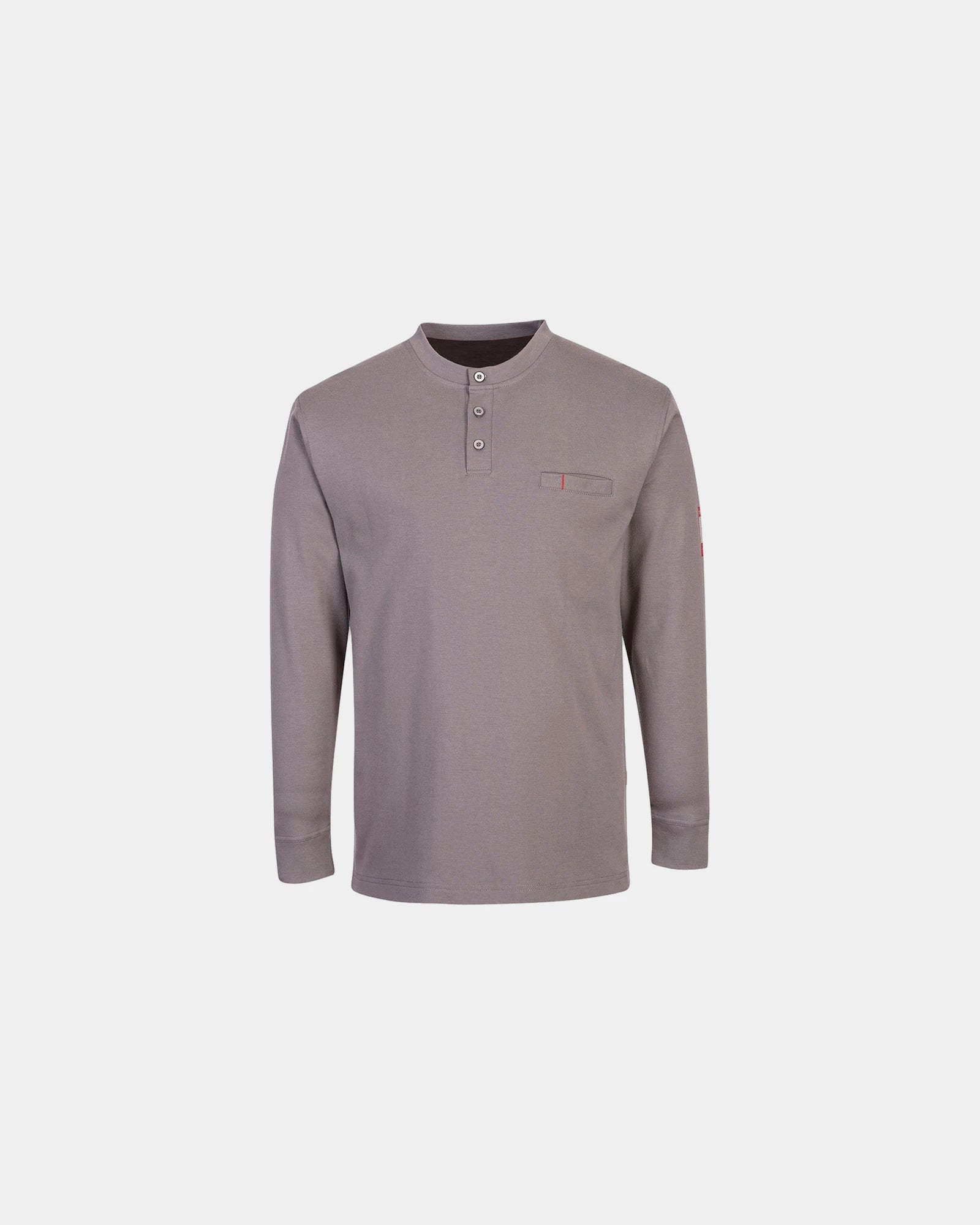 Promotional antistatic FR Henley for safety at work - Grey