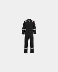 Promotional flame-resistant antistatic coverall 350g - Black-Sky Blue