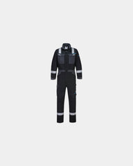 Promotional Modaflame WX3 work coverall - Black-Sky Blue