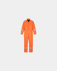 Promotional winter quilted antistatic coverall 350g - Orange