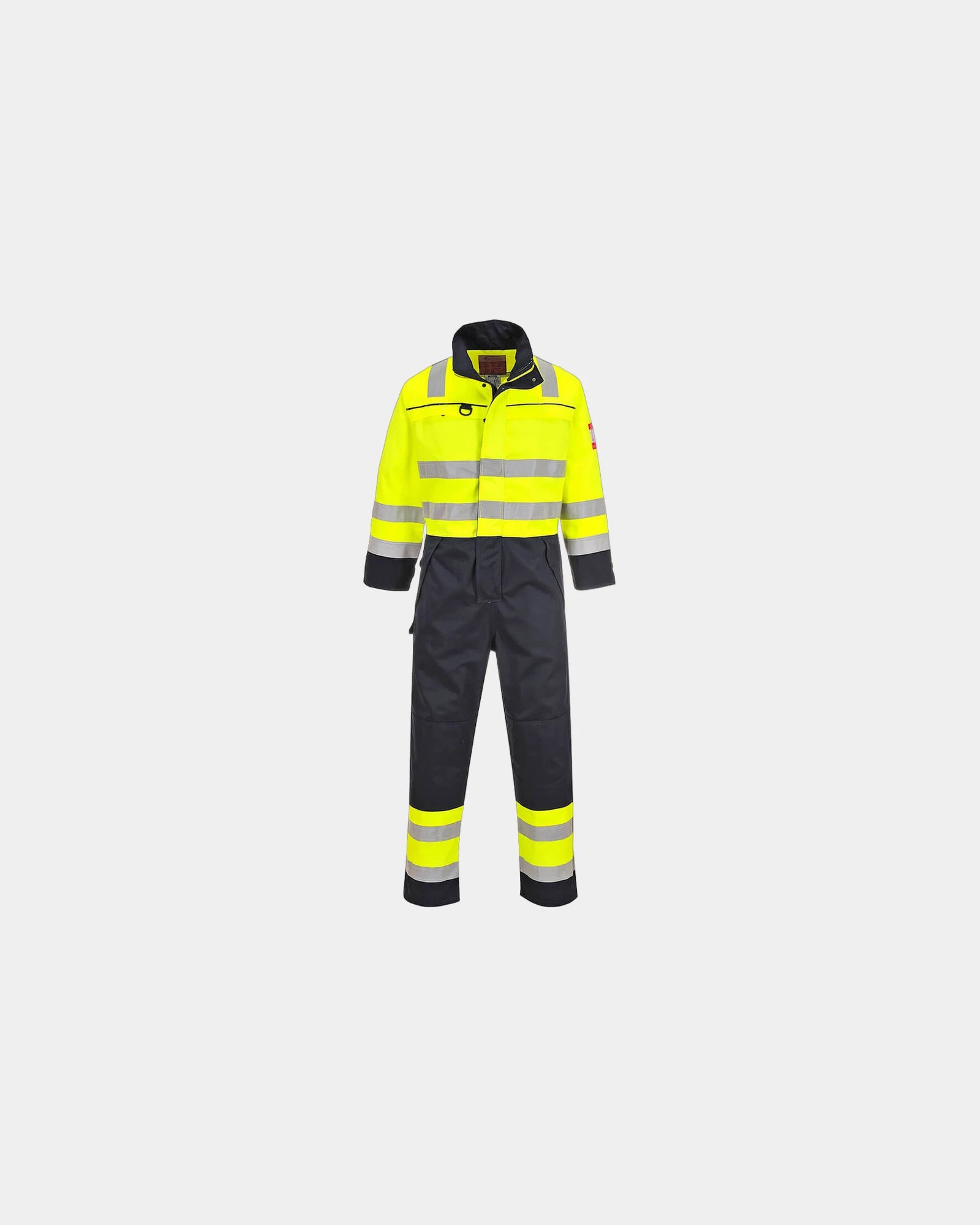 Promotional high-visibility multi-risk coverall - Yellow-Navy