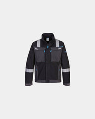 Promotional Modaflame work jacket WX3 FR602 - Black-Sky Blue