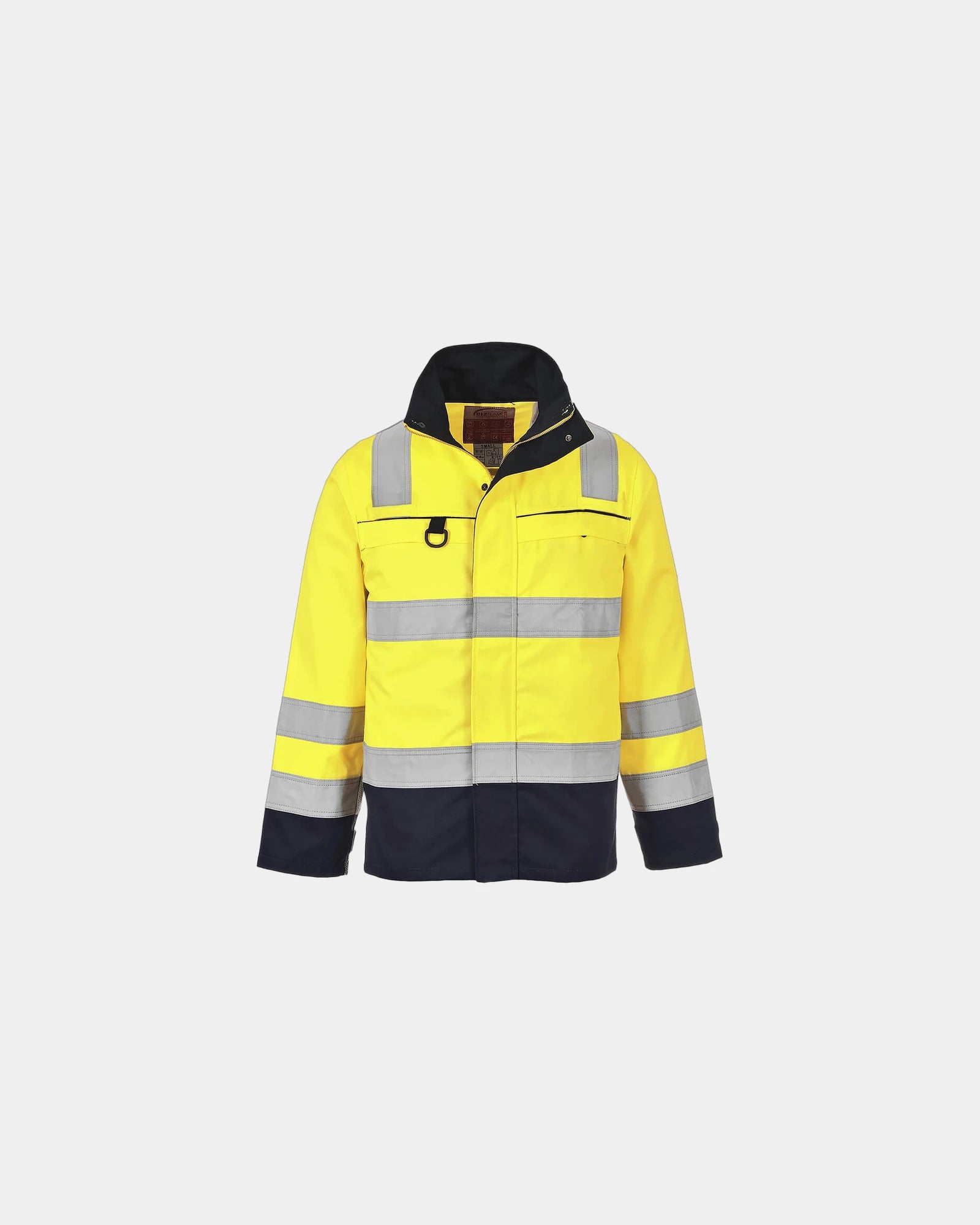 Promotional high-visibility jacket - Yellow-Navy