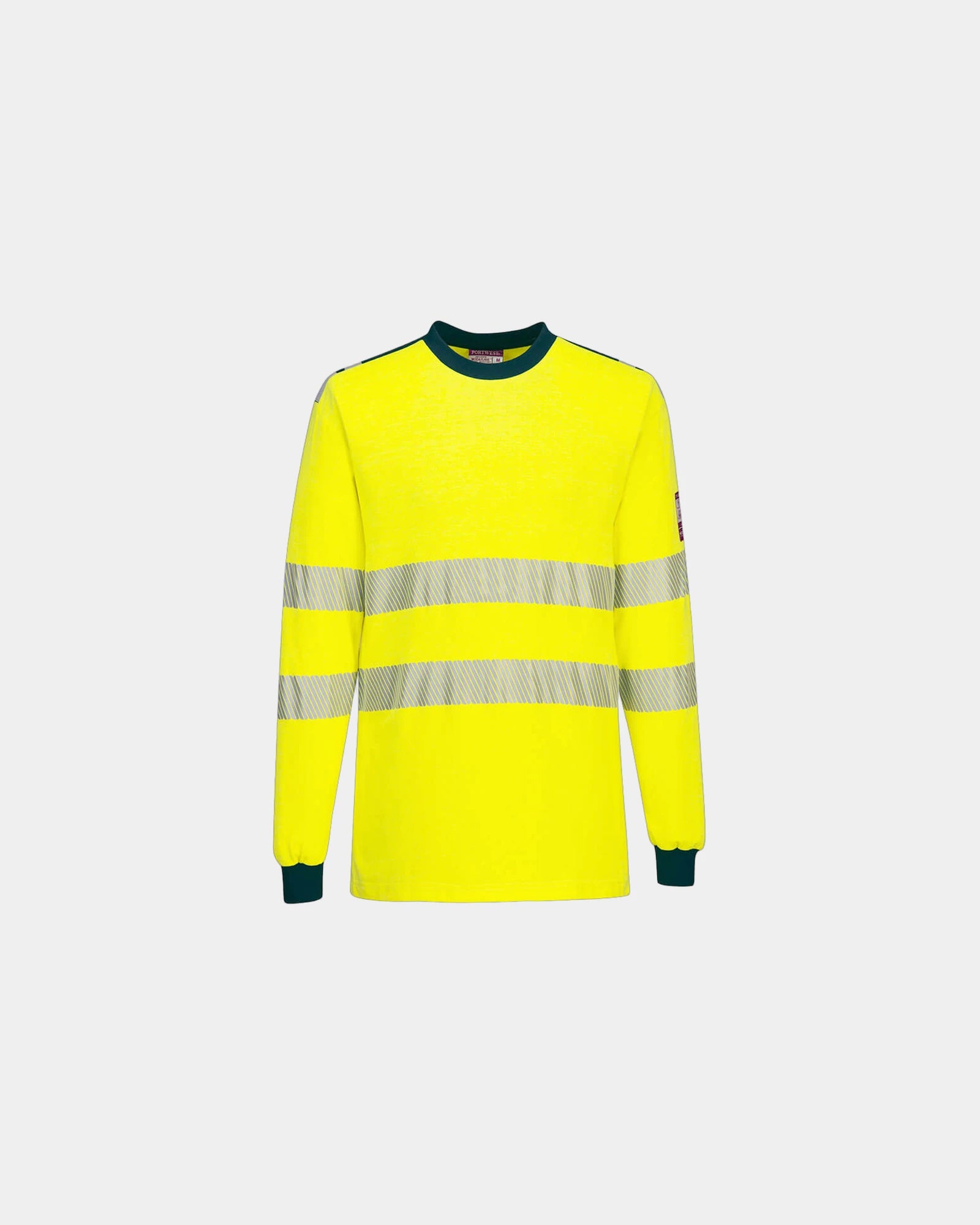 Promotional flame-resistant Hi-Vis T-shirt - Yellow-Navy