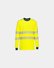 Promotional flame-resistant Hi-Vis T-shirt - Yellow-Navy