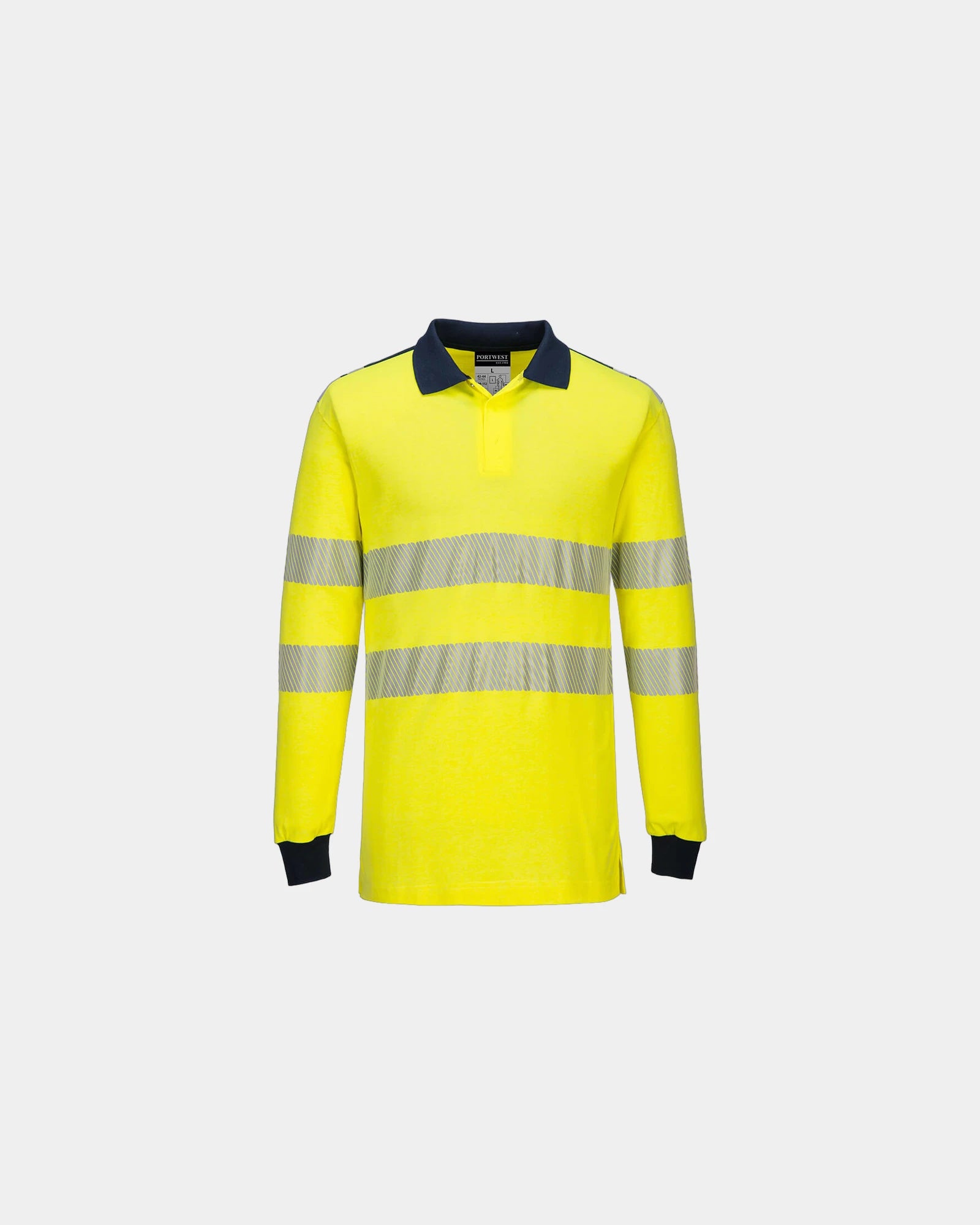 Promotional flame-resistant polo for safety - Yellow-Navy