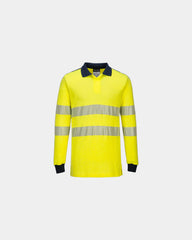 Promotional flame-resistant polo for safety - Yellow-Navy