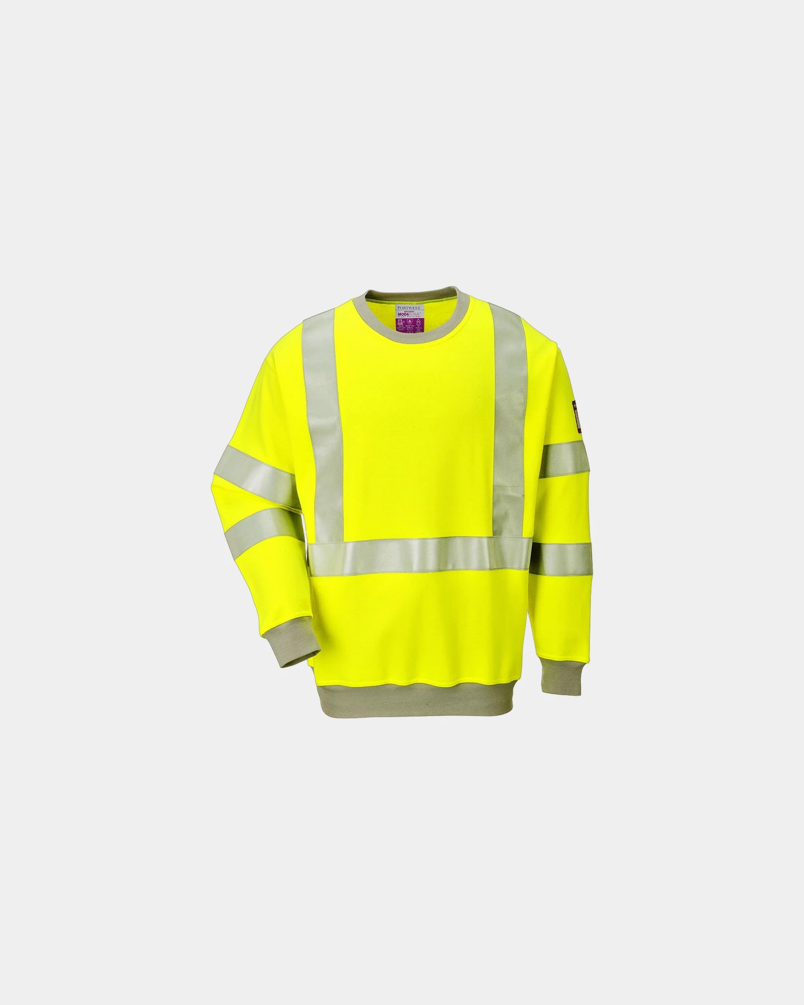 Promotional high-visibility sweatshirt Portwest B303 - Yellow