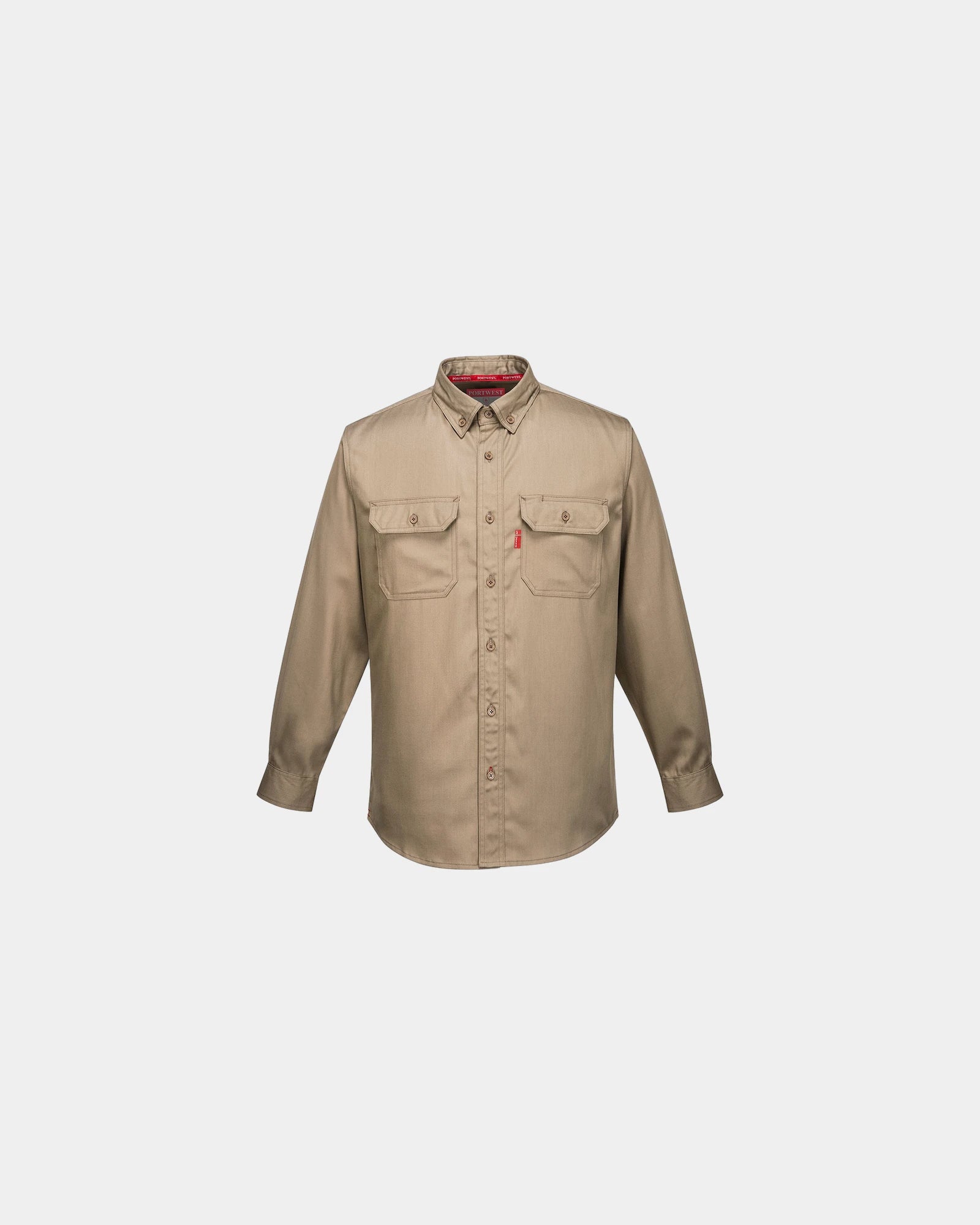 Promotional flame-resistant shirt Portwest Bizflame 88/12 - Khaki