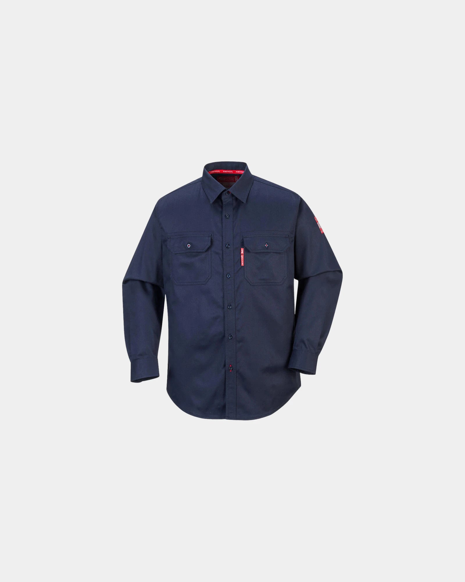 Promotional flame-resistant shirt Portwest Bizflame 88/12 - Navy