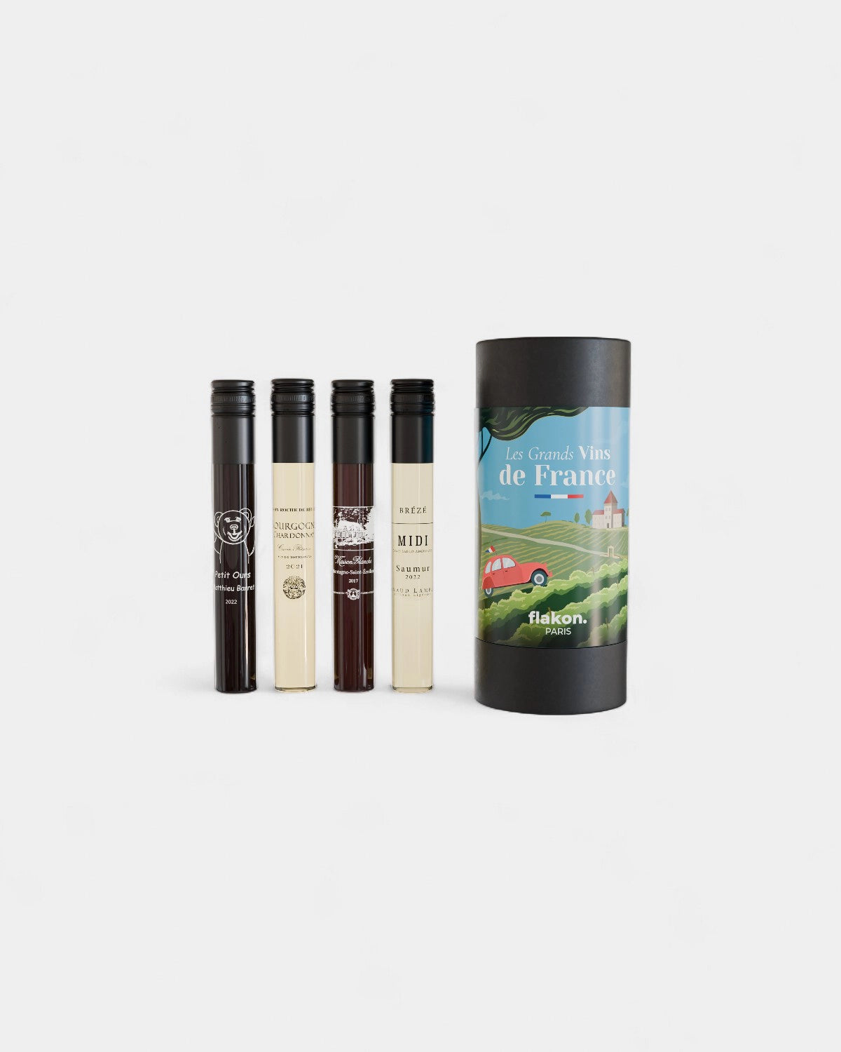 Tasting set 4 customizable wine bottles - 2