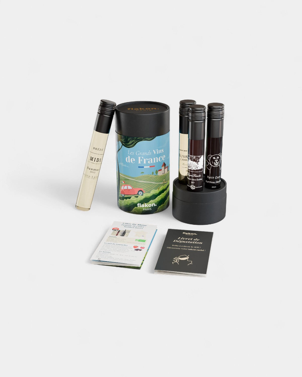 Tasting set 4 customizable wine bottles - 4