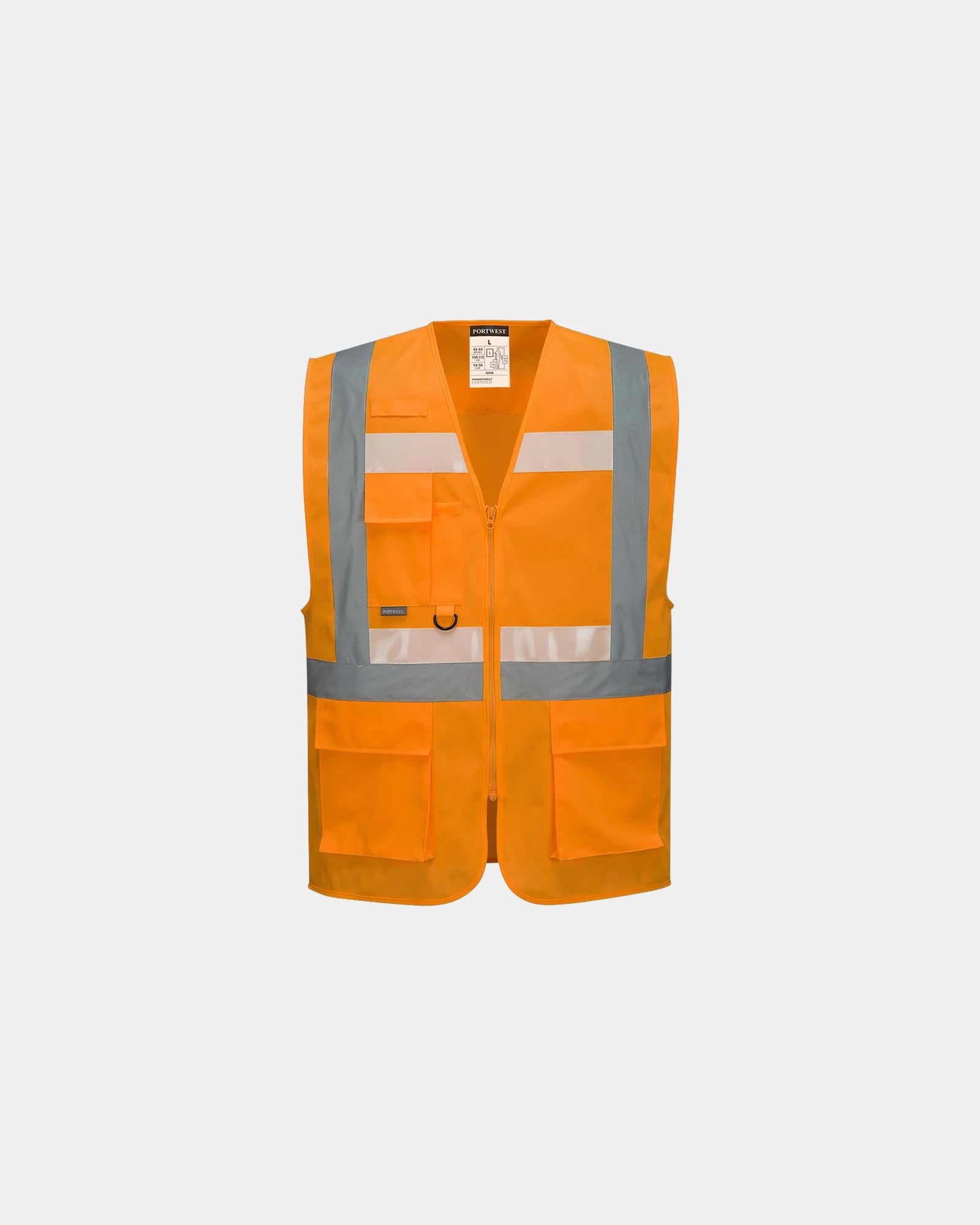 Promotional fluorescent safety vest GLOWTEX - Orange