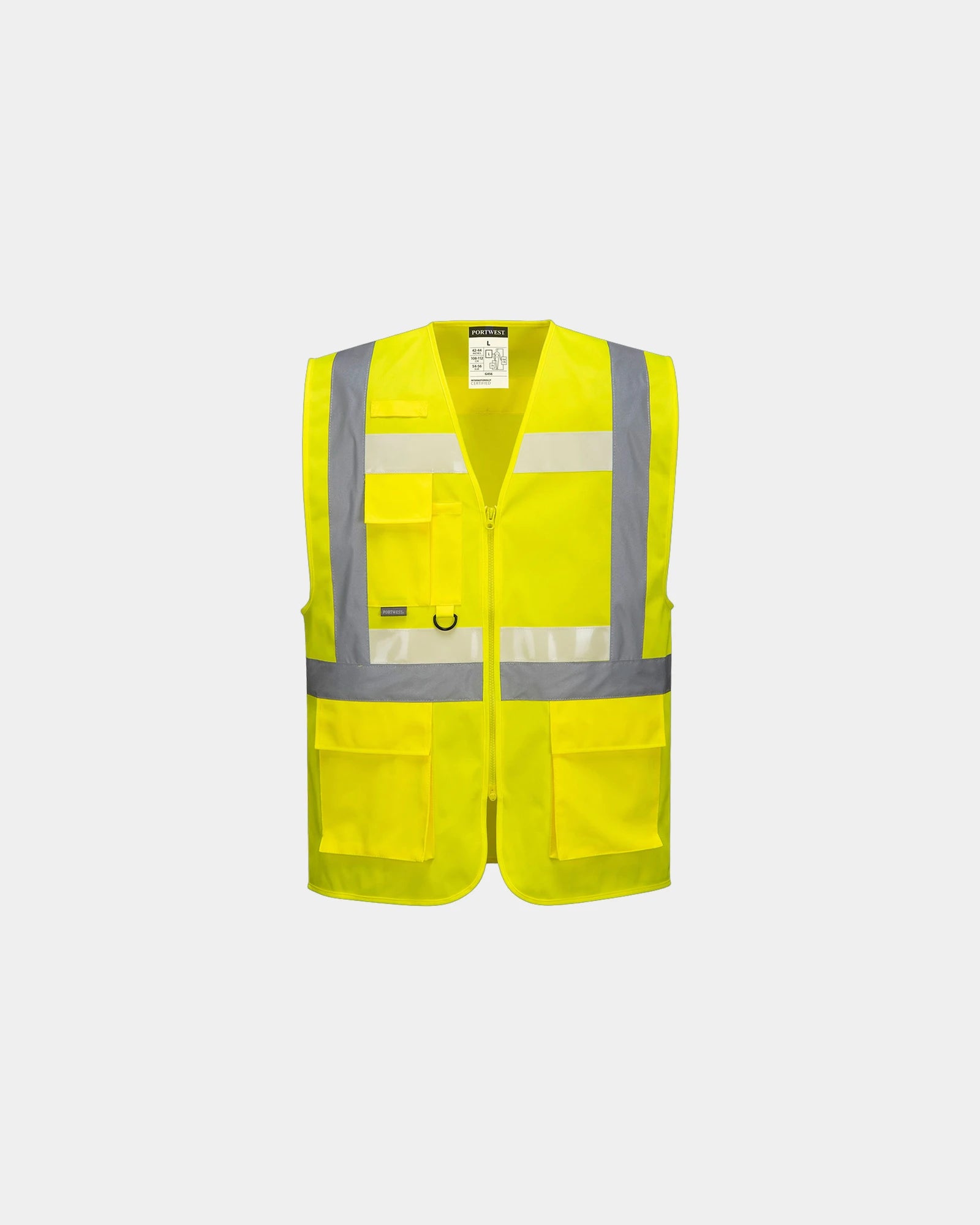Promotional fluorescent safety vest GLOWTEX - Yellow