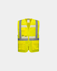 Promotional fluorescent safety vest GLOWTEX - Yellow