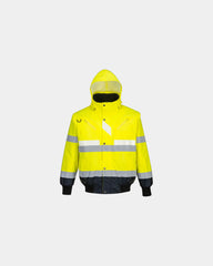 Promotional Glowtex 3-in-1 bomber jacket - Yellow-Navy