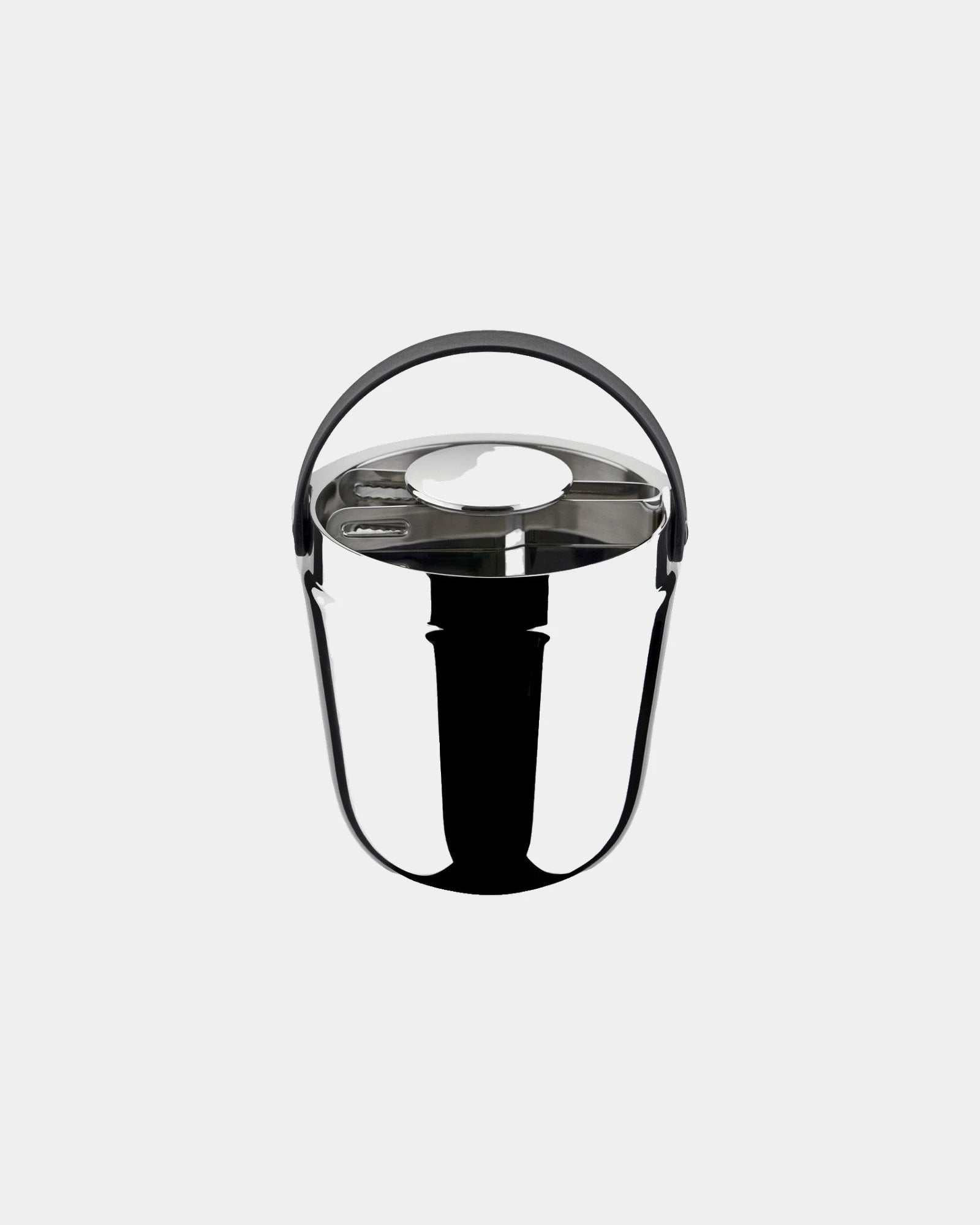 Custom insulated stainless steel ice bucket Alessi - Black