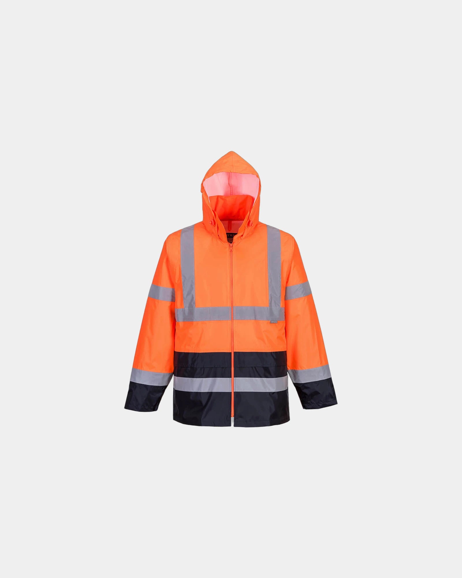 Promotional Hi-Vis rain jacket for safety and visibility - Orange