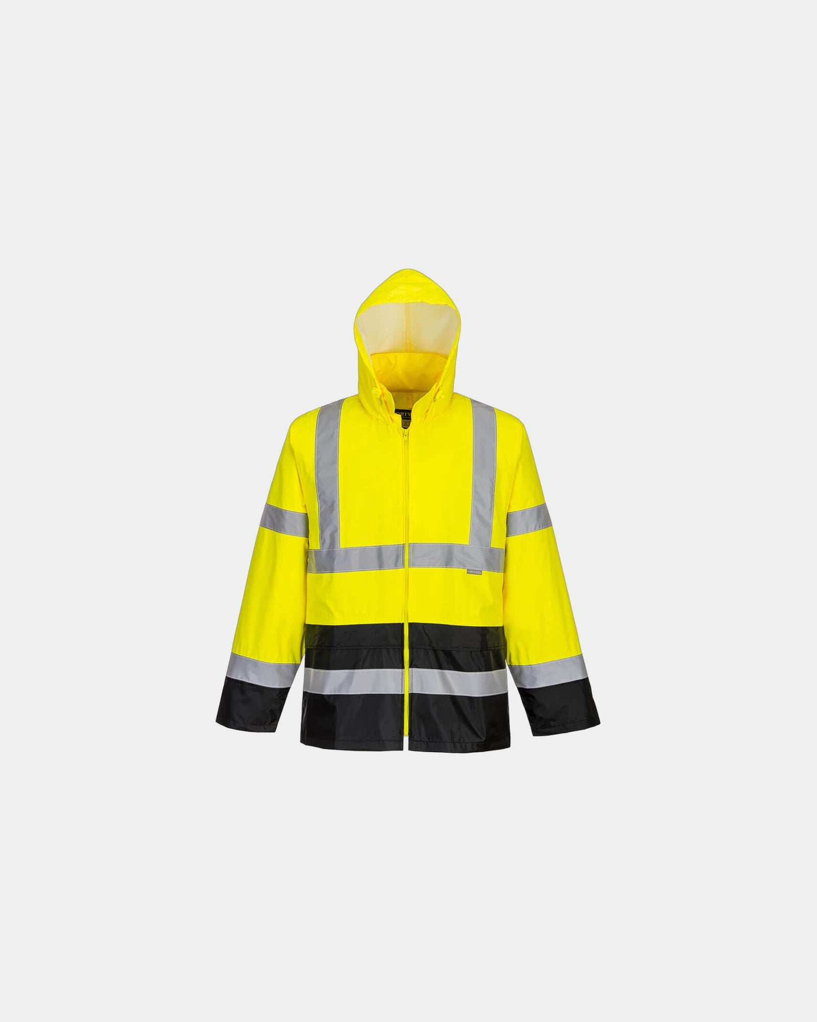 Promotional Hi-Vis rain jacket for safety and visibility - Yellow-Black