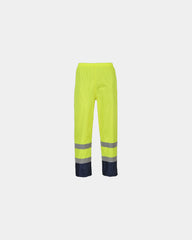 Promotional waterproof Hi-Vis rain pants - Yellow-Navy