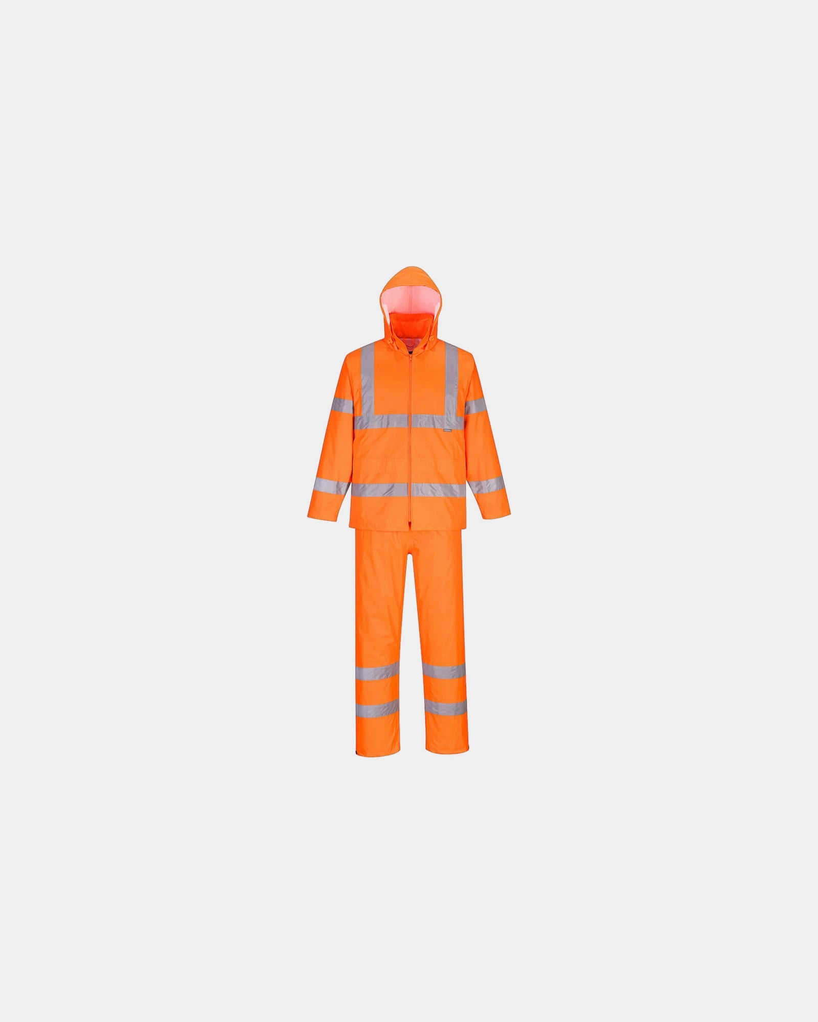 Promotional waterproof high visibility rainwear - Orange