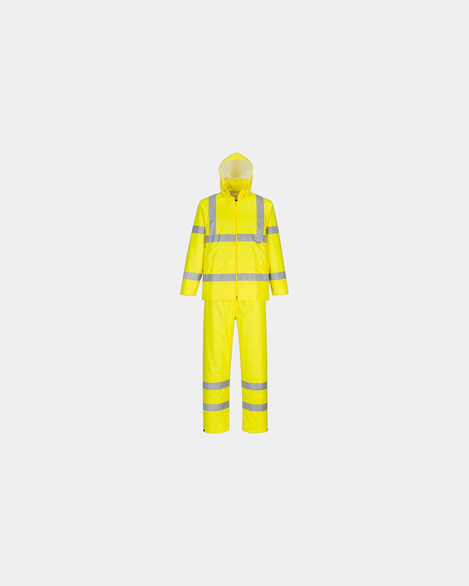 Promotional waterproof high visibility rainwear - Yellow