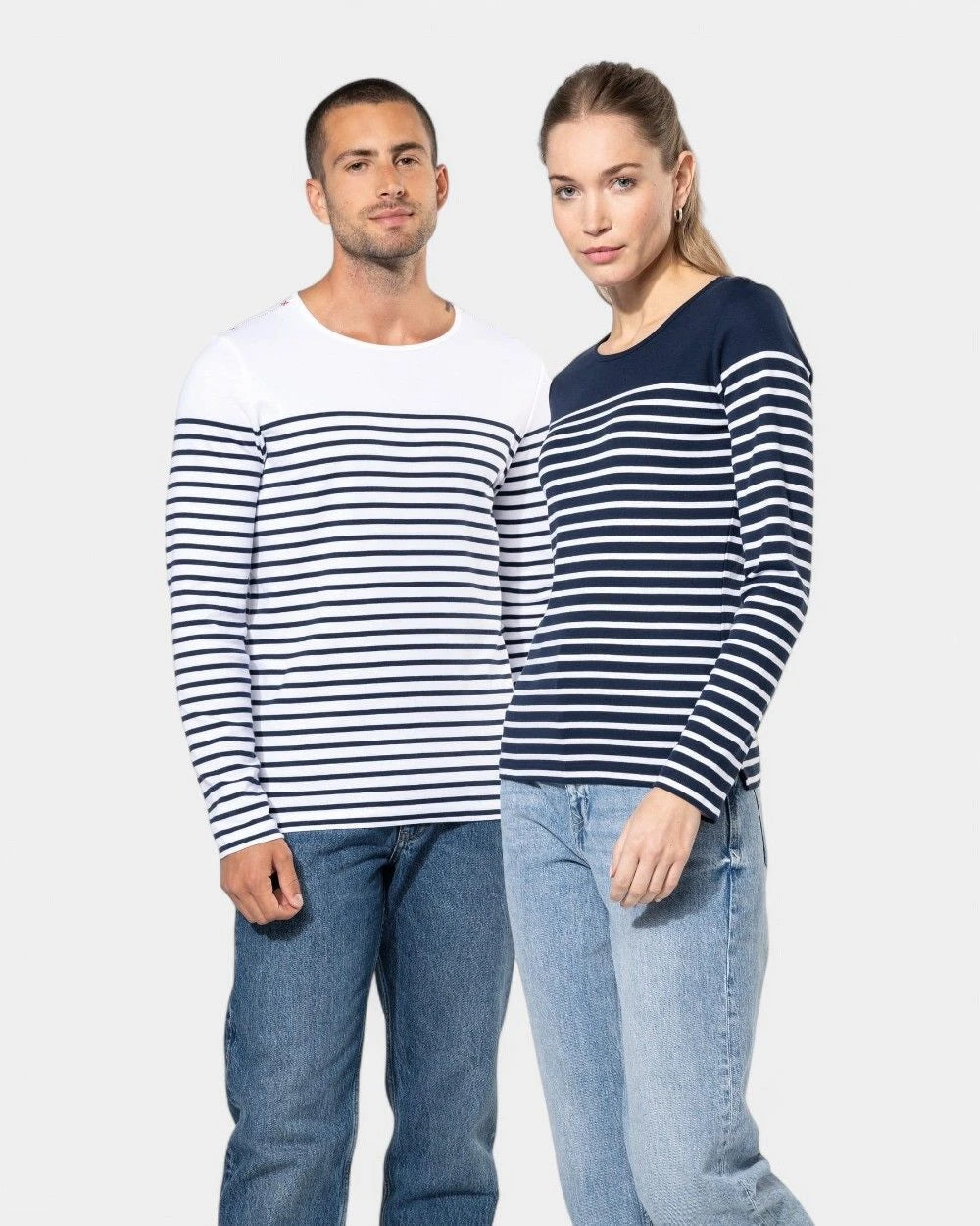 Long Sleeve Striped Shirt for Women to Personalize
