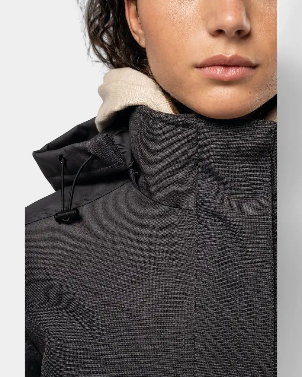 Customizable Women's Hooded Parka - 2