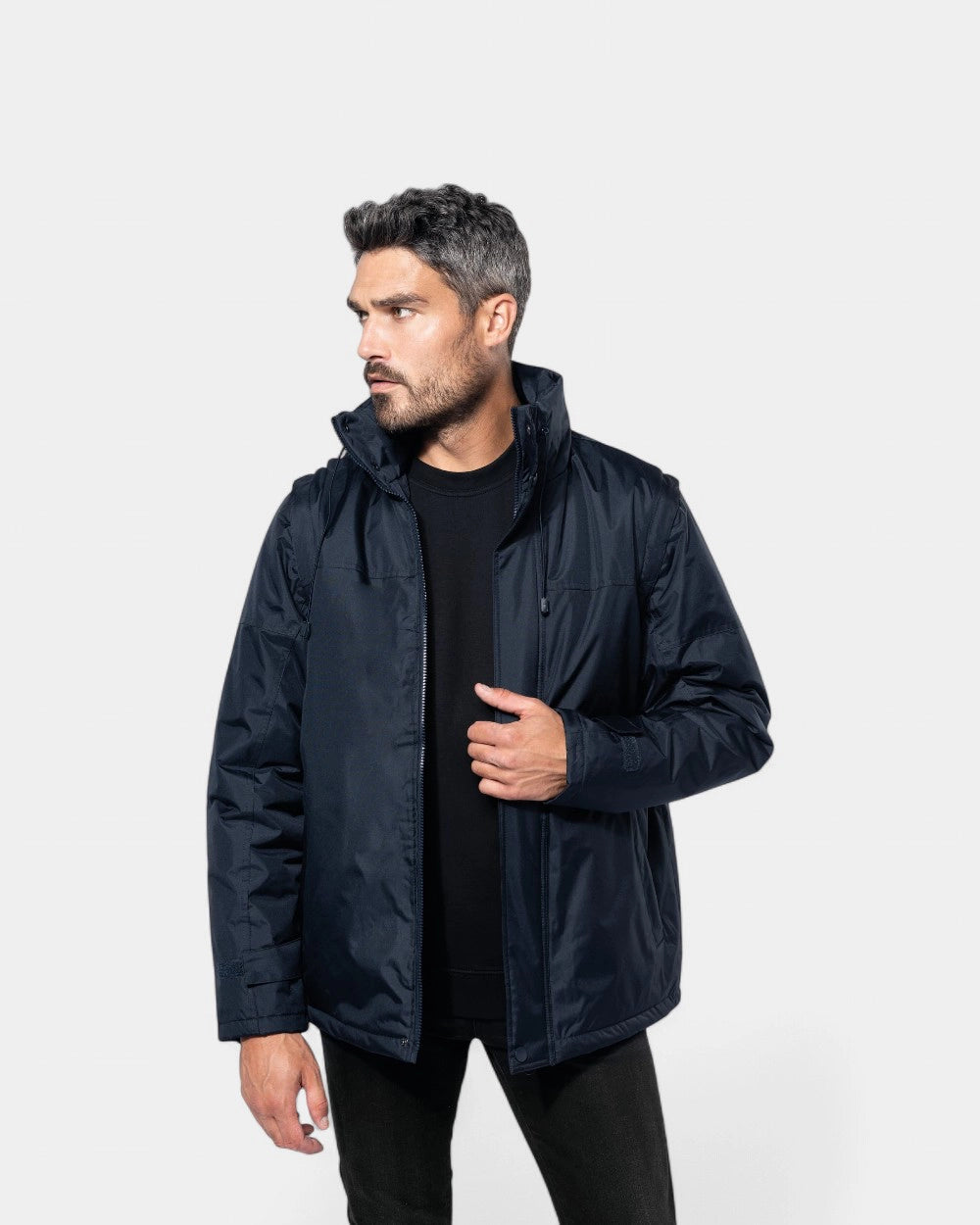 Men's Jacket with Removable Sleeves to Customize