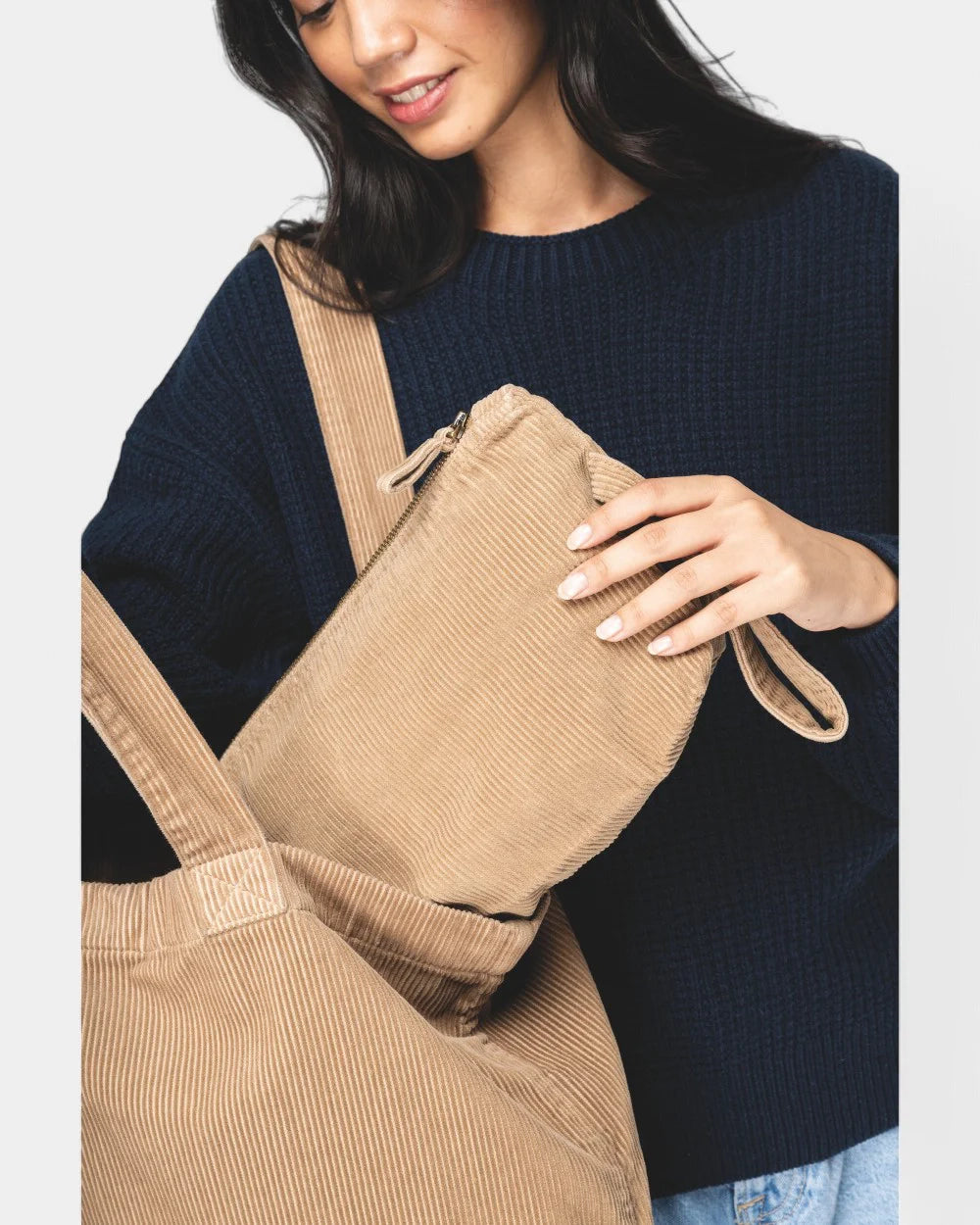 Washed Corduroy Pouch to Personalize - 1