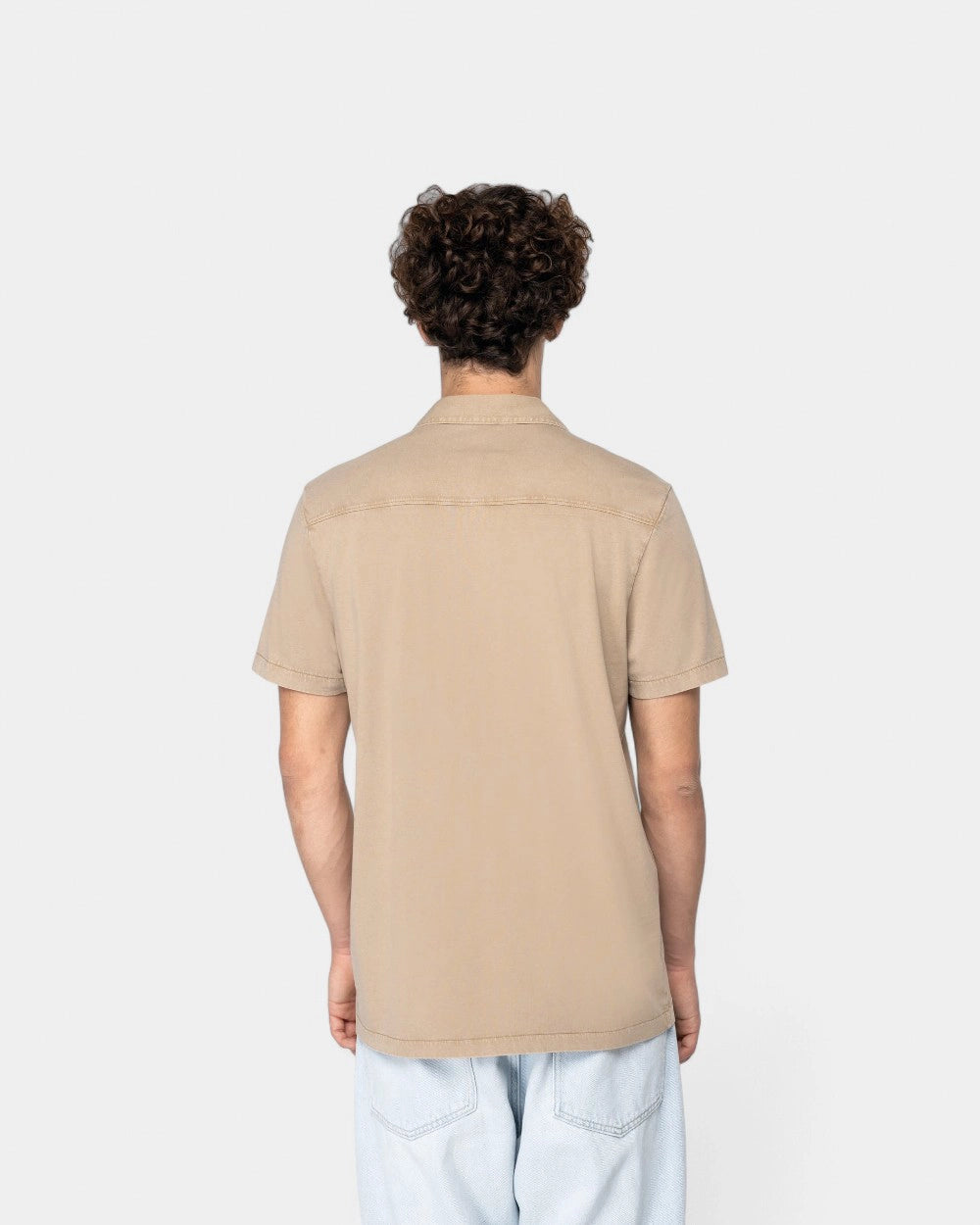 Washed Short Sleeve Shirt for Men to Personalize - 2