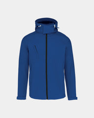 Customizable Men's Hooded Jacket - Dark Royal Blue