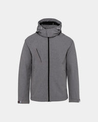 Customizable Men's Hooded Jacket - Marl Grey