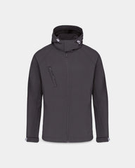 Customizable Men's Hooded Jacket - Titanium