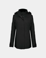 Customizable Women's Hooded Parka - Black