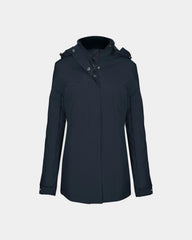 Customizable Women's Hooded Parka - Navy