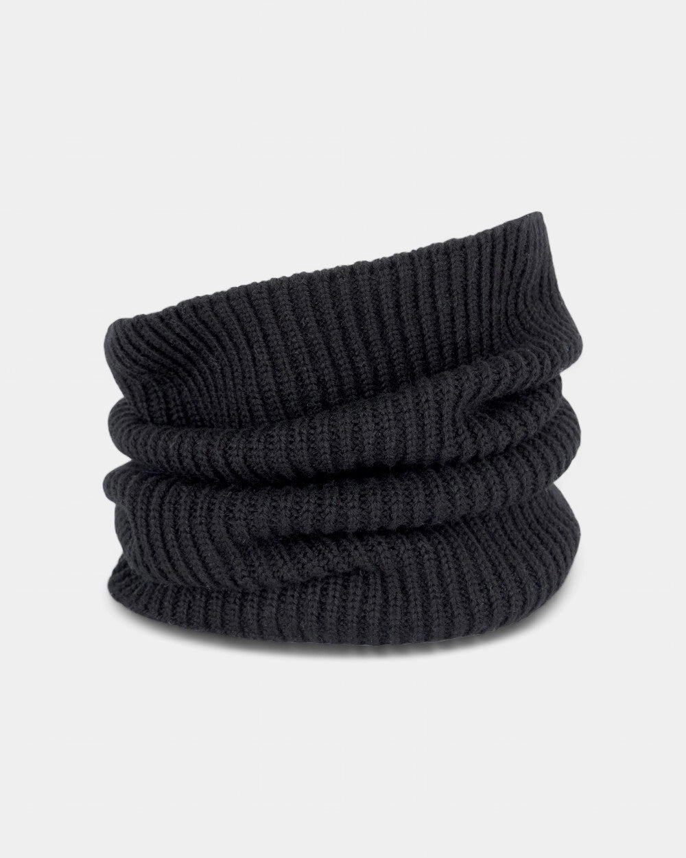 Unisex Customizable Merino Wool Neck Warmer - Black