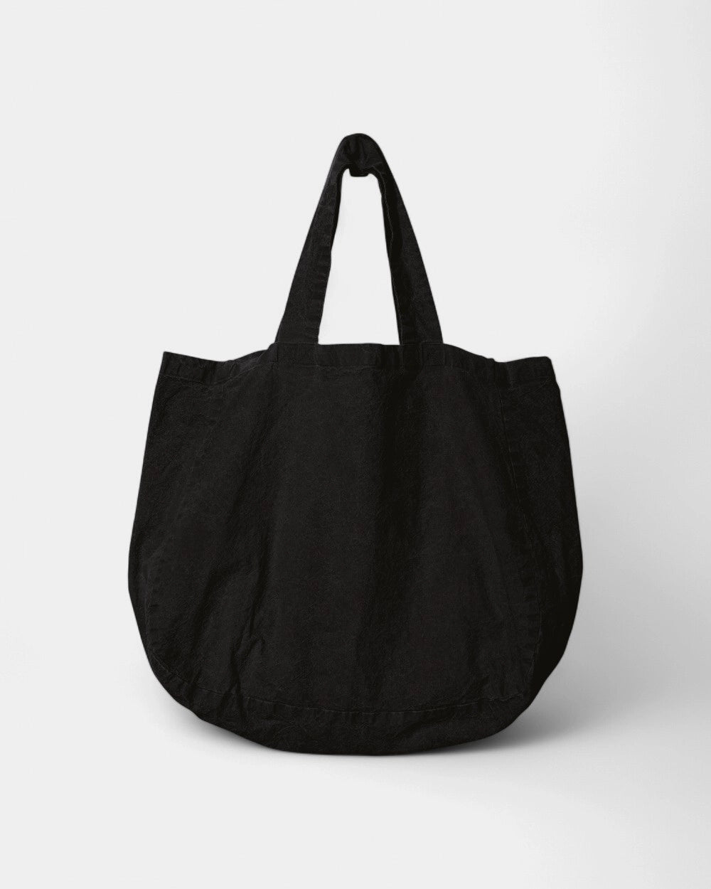 Customizable Linen Shopping Bag - Black
