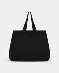 Customizable Linen Shopping Bag - Black