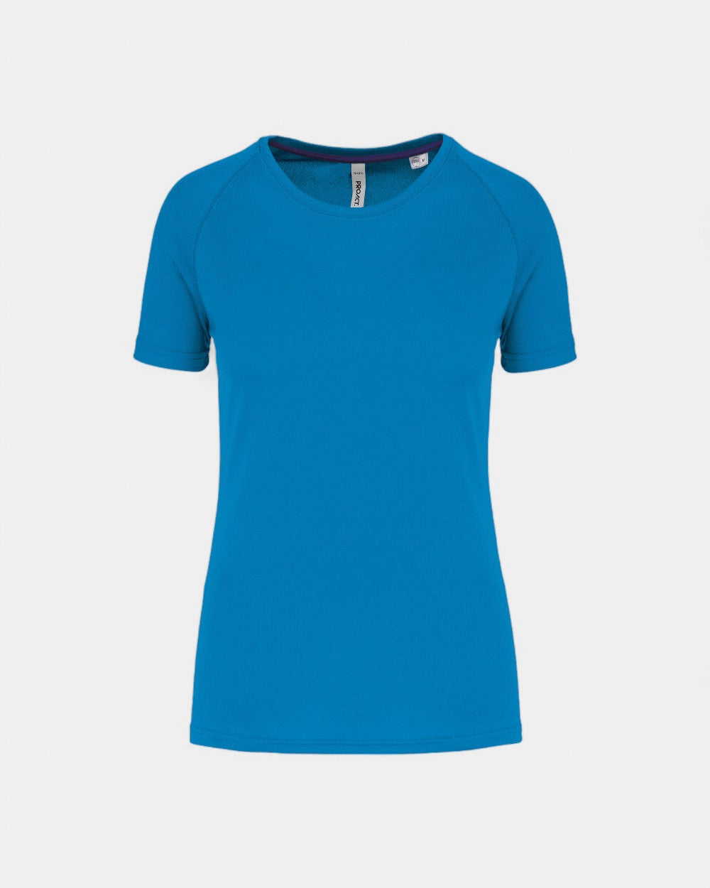 Customizable Recycled Women's Sports T-Shirt - Aqua Blue